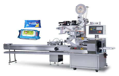 单片湿巾包装机不断地推出实用新型湿巾生产机械设备